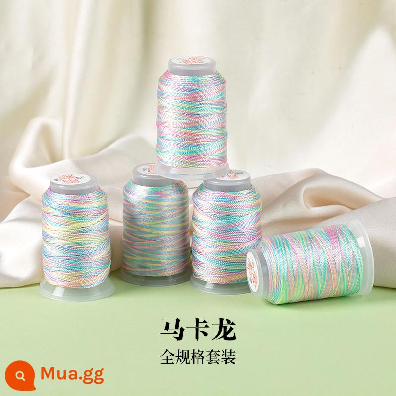 Bảy màu 3/6/9/12/15 phần nhuộm sợi tay dây handmade tự làm chất liệu dây bện sợi chỉ năm màu tay quanh co - Bộ Macaron full size