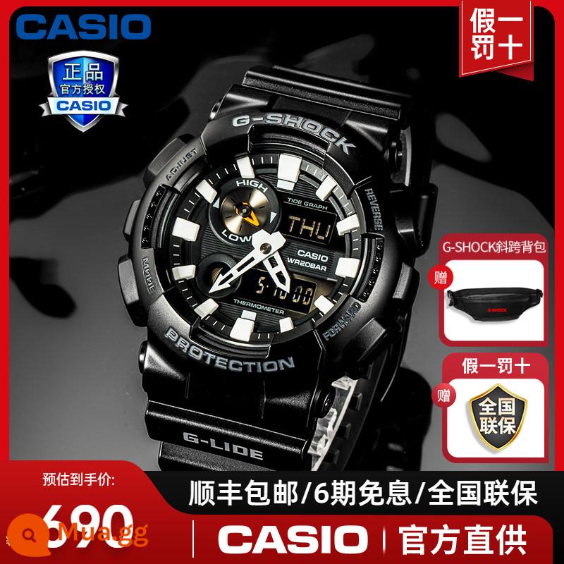 Đồng hồ CASIO nam vàng đen gshock chính hãng trái tim bóng tối Ngộ Không giới hạn nam thần biển GA110GB - 6.GAX-100B-1APR đi kèm ba lô đeo chéo G-SHOCK