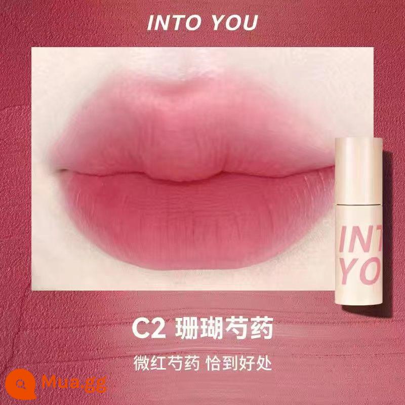 INTO YOU air lip bùn mỏng matte mềm sương nhung son môi men w6 làm trắng sinh viên vàoyouw1 - C2