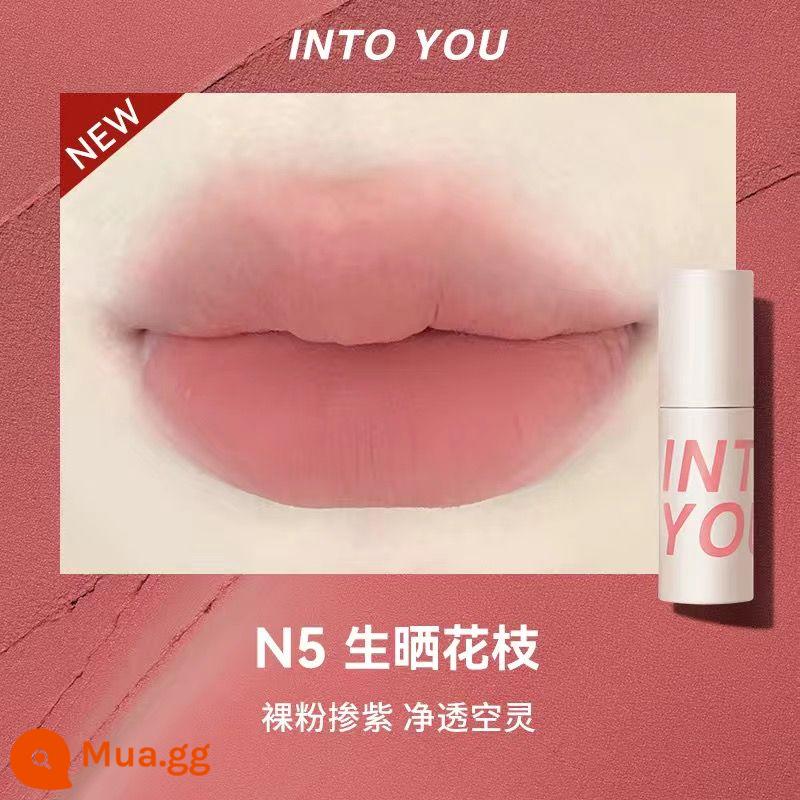 INTO YOU air lip bùn mỏng matte mềm sương nhung son môi men w6 làm trắng sinh viên vàoyouw1 - N5