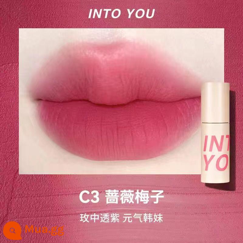 INTO YOU air lip bùn mỏng matte mềm sương nhung son môi men w6 làm trắng sinh viên vàoyouw1 - C3