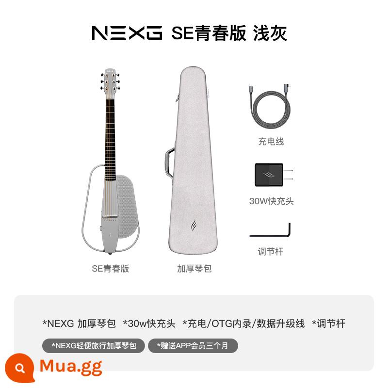 [ENYA Sản phẩm mới] NEXG SE Youth Edition 38 inch Đàn guitar âm thanh thông minh Du lịch Mẫu hộp điện dân gian - Đàn Guitar Thông Minh [Xám Nhạt]