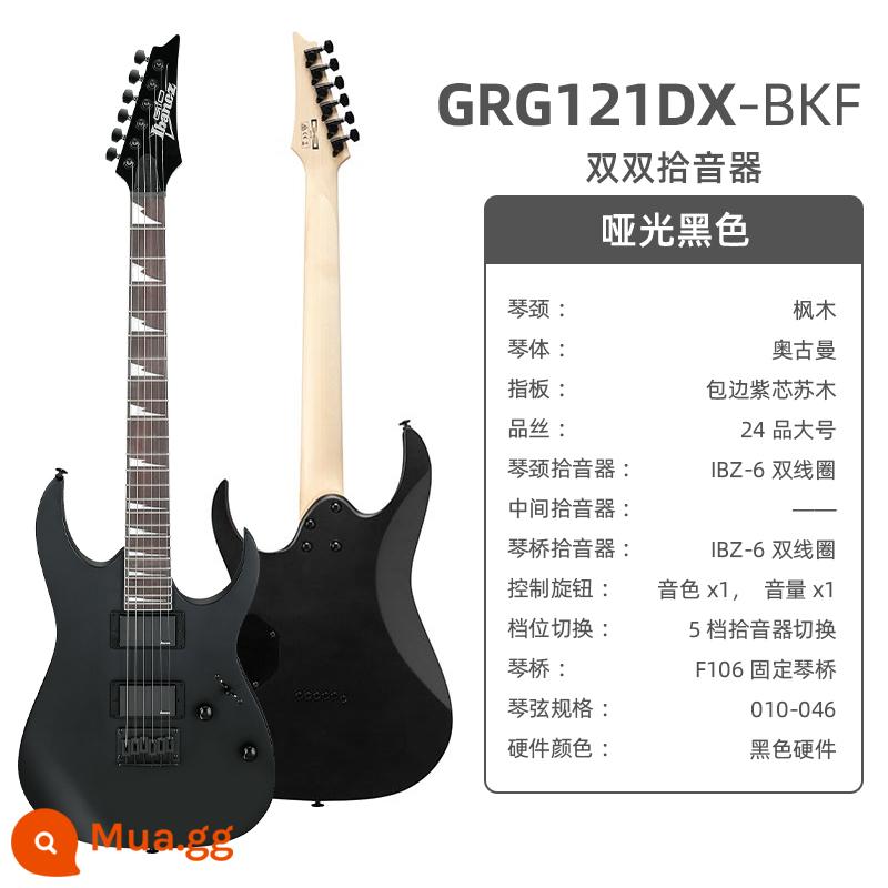 Ibanez Ibanna đàn guitar điện grx40 azes40 31 GRG lắc đơn cho người mới bắt đầu mục nâng cao - GRG121DX đen mờ (cả hai cặp)