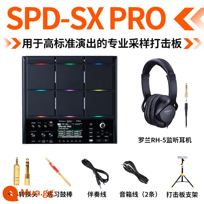 Roland Roland Strike Bảng điều khiển SPD30 SPDSX Pro Spd1 Mẫu mẫu Strike Pad chuyên nghiệp trống điện tử trống - SPD-SX Pro (miếng lấy mẫu hàng đầu) + tai nghe + chân đế