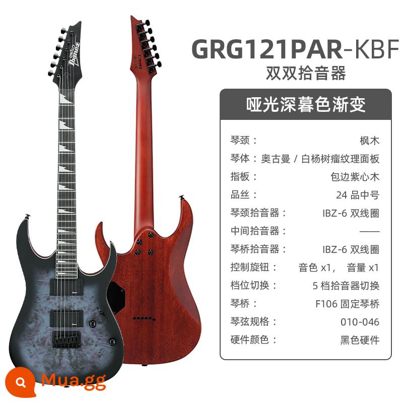 Ibanez Ibanna đàn guitar điện grx40 azes40 31 GRG lắc đơn cho người mới bắt đầu mục nâng cao - GRG121PAR độ dốc chạng vạng mờ mờ (cặp đôi)