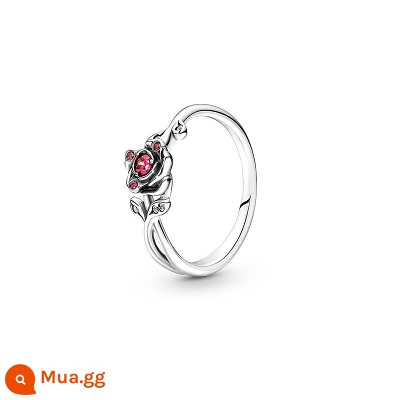 Pandora Pandora Disney Series Người đẹp và quái vật Nhẫn hoa hồng 190017C01 Thời trang SF - 48mm