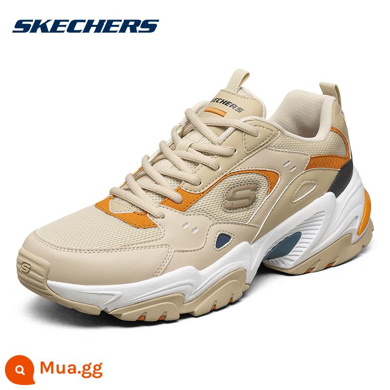 SKECHERS Nam Chính Thức Soái Hạm Store Mùa Đông Thoáng Khí Giày Thể Thao Nam Chính Hãng Bố Giày Giày Chạy Bộ - -TPE màu nâu sẫm