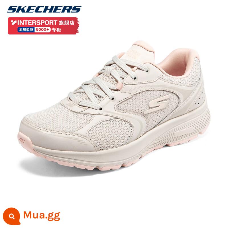 Giày SKECHERS nữ, giày mẹ, giày thể thao thoáng khí, giày chạy bộ cho người già, giày đi bộ, giày thường đế mềm, giày nữ cho người già - 128280-NTLP màu tự nhiên/màu hồng tiềm ẩn