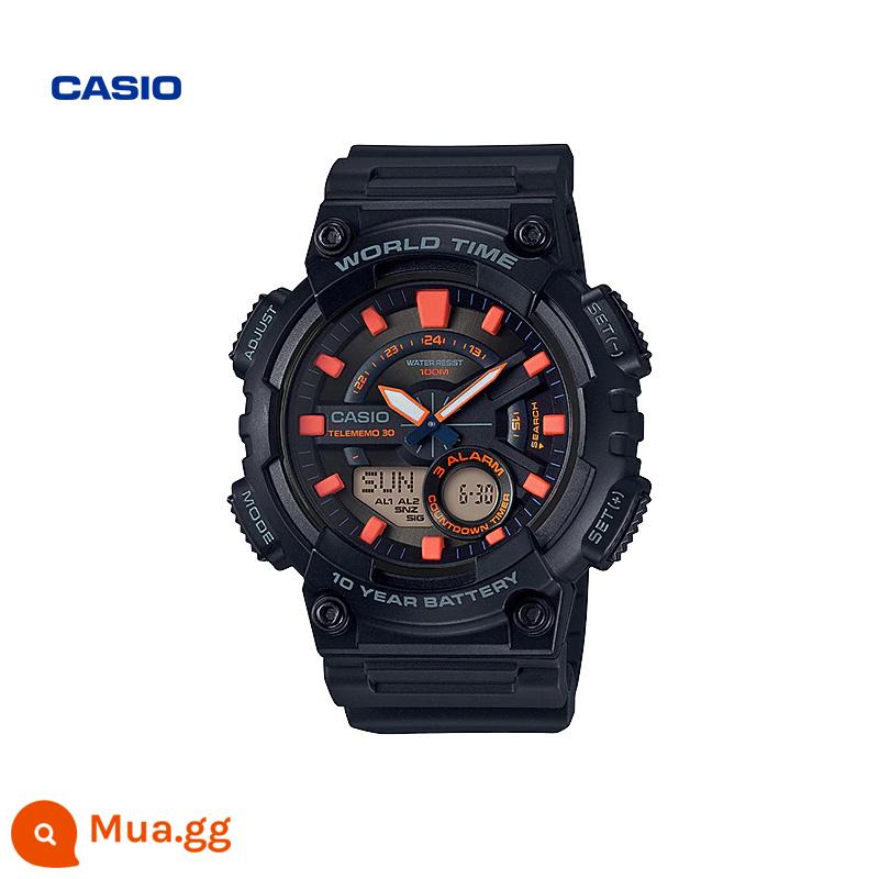 CASIO ở nước ngoài Cửa hàng Flagship AEQ-110 Đồng hồ đôi thể thao thông thường dành cho sinh viên Trang web chính thức của nam Chính hãng - AEQ-110W-1A2VDF