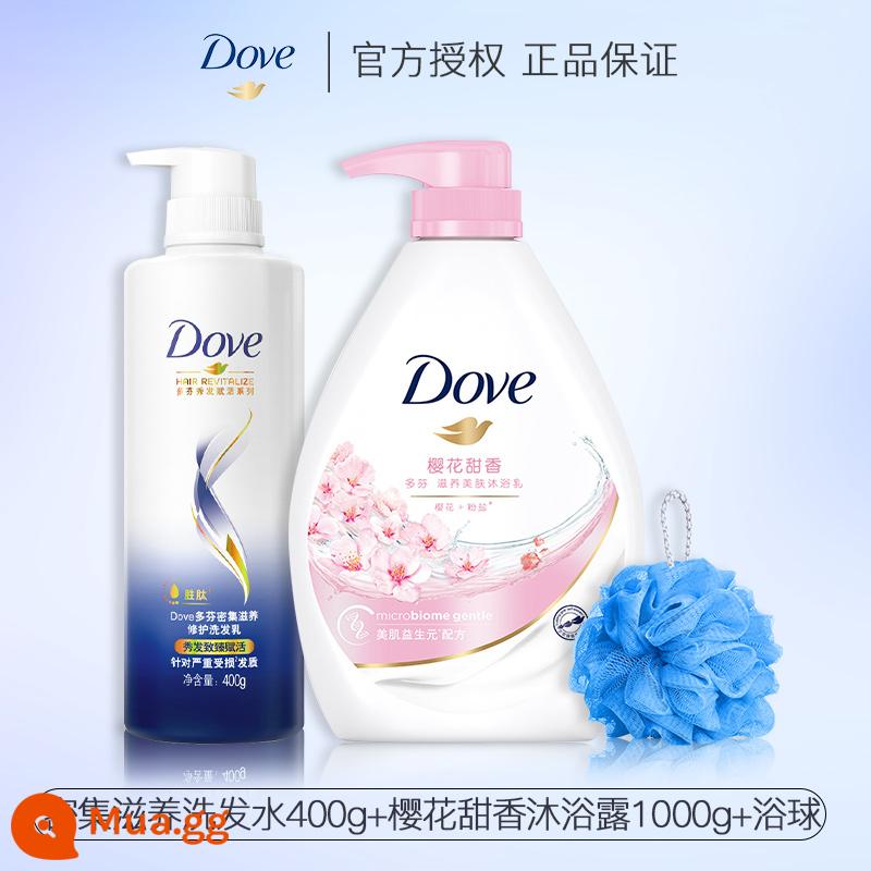 Bộ Sữa Tắm Dove Dầu Gội Dưỡng Da 2 Trong 1 Bộ Dầu Gội Tạo Bọt Cho Nam Và Nữ là lá cờ đầu chính thức của thương hiệu - Dầu Gội Nuôi Dưỡng Chuyên Sâu 400ml+Sữa Tắm Sakura 1000g