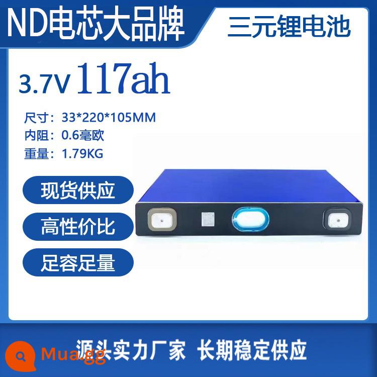 Thương hiệu mới Ningde xe máy điện pin lithium 3.7V40ah đơn lớn 60ah lưỡi điện xe điện ternary pin lithium - (Mã mài mới ND) 3.7V117ah