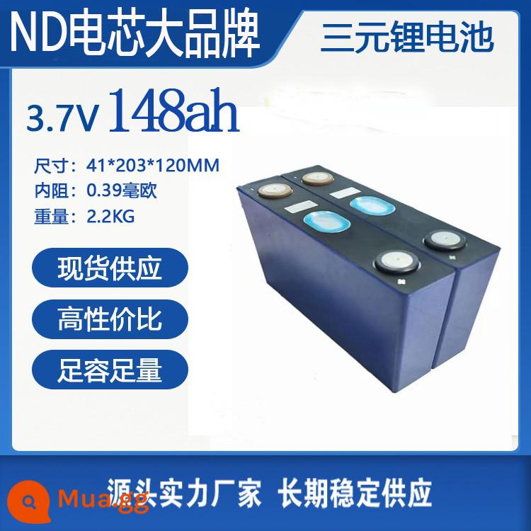 Thương hiệu mới Ningde xe máy điện pin lithium 3.7V40ah đơn lớn 60ah lưỡi điện xe điện ternary pin lithium - (Mã mài mới ND) 3.7V148ah