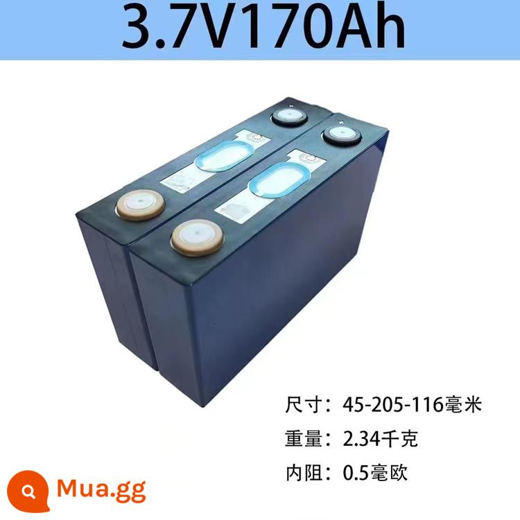 Thương hiệu mới Ningde xe máy điện pin lithium 3.7V40ah đơn lớn 60ah lưỡi điện xe điện ternary pin lithium - (Mã mài mới ND) 3.7V170ah