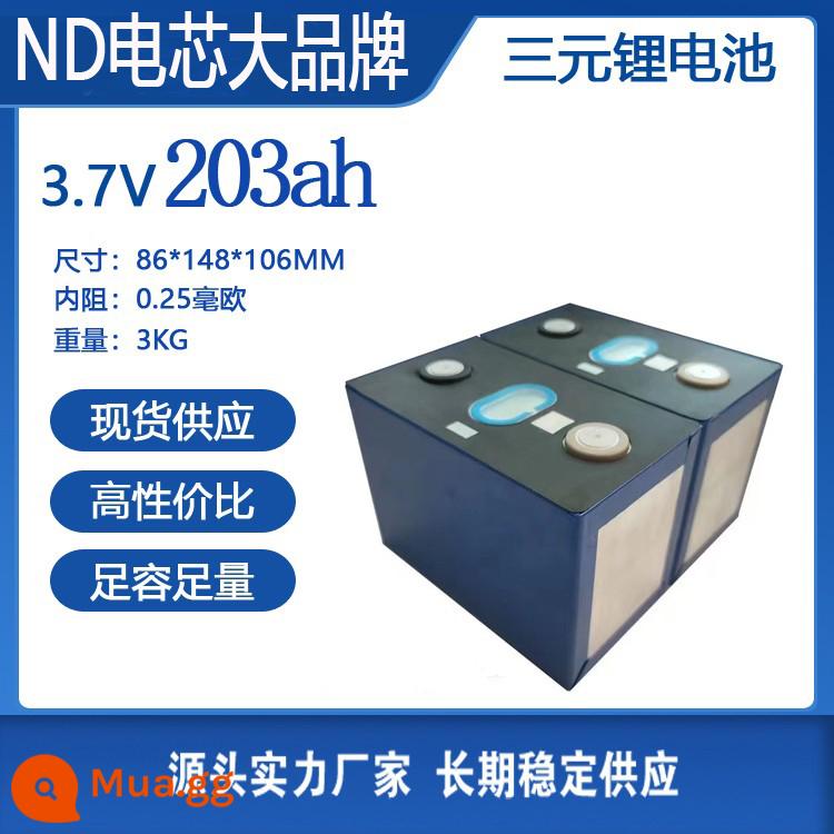 Thương hiệu mới Ningde xe máy điện pin lithium 3.7V40ah đơn lớn 60ah lưỡi điện xe điện ternary pin lithium - (Mã mài mới ND) 3.7V203ah