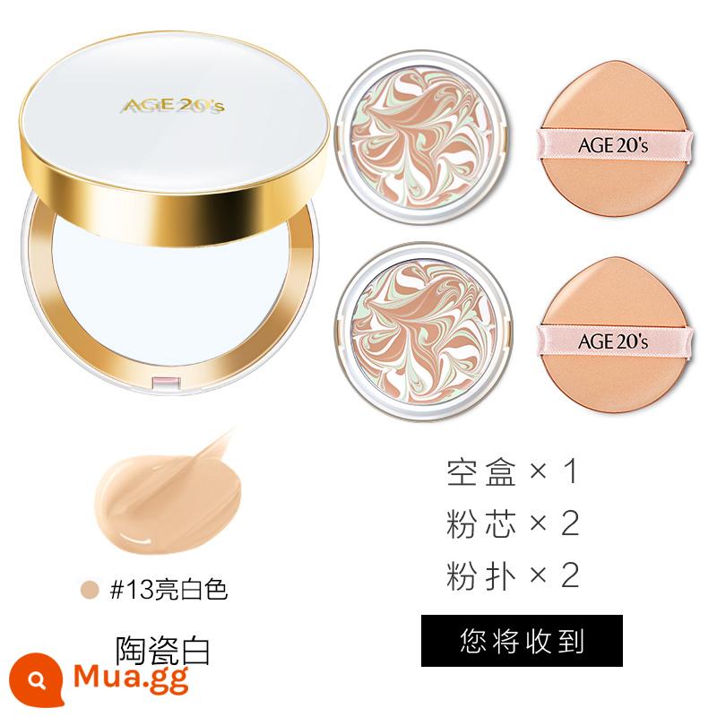 Aekyung air cushion bb cream flagship store chính thức flagship che khuyết điểm dưỡng ẩm kiểm soát dầu lâu dài cho da khô nền nữ age20s - Hộp trắng raffia ba màu #13