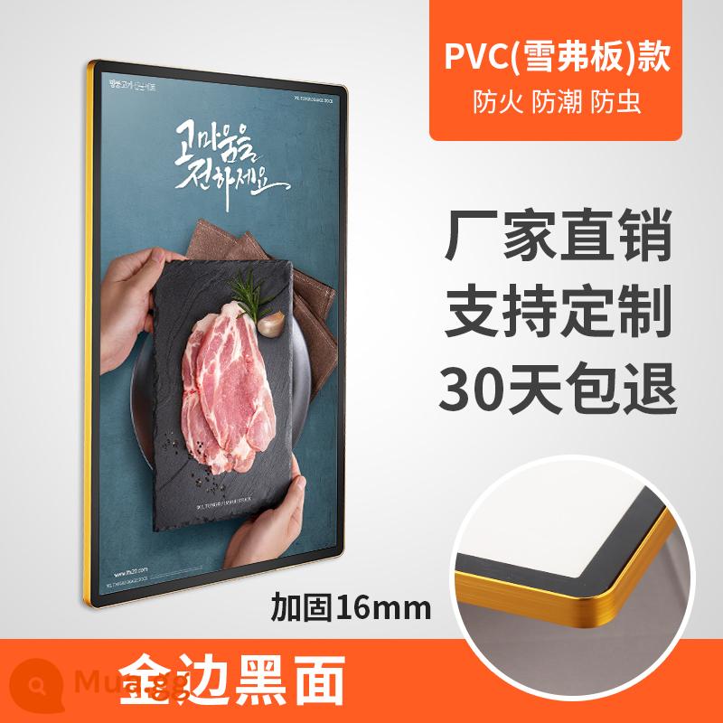 Khung quảng cáo thang máy hút từ tính khung áp phích khung hợp kim nhôm loại khung có thể thay thế a3a4 khung ảnh khung ảnh khung hiển thị tùy chỉnh - Mô hình PVC đen Phnom Penh