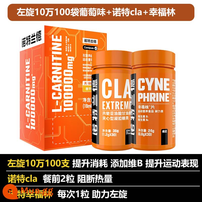 Notland L-carnitine 100.000 gói xách tay thể dục L-carnitine 200.000 L-carnitine 100.000 gói dùng thử - tím đậm