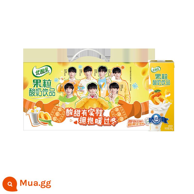 [Times Youth League] Sữa Chua Trái Cây Sữa Chua Uống Vị Đào Vàng 245g*12 Hộp/FCL - Vị đào vàng