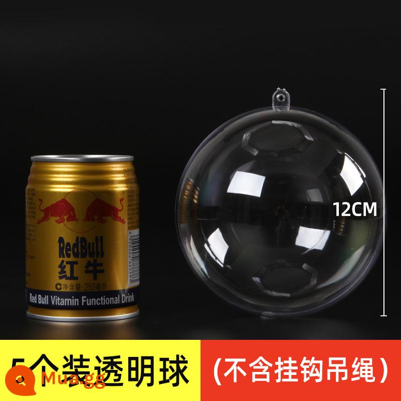 Trần treo trang trí acrylic bóng nhựa trong suốt rỗng bóng cưới cửa hàng trang sức mẫu giáo treo treo bóng mặt dây chuyền - Bóng Trong Suốt 12CM [5 Gói]