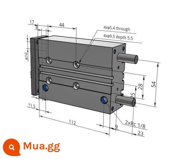 SMC MGPL/MGPM12/16-10Z/20Z/25Z/30Z/40Z/50Z/100Z/100Z/100Z - MGPL20-60Z