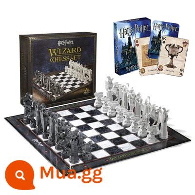 Harry Potter Ngoại Vi Viên Thuật Bộ Cờ Vua Board Game Bàn Cờ Đồ Chơi Ảo Thuật Gia Vật Trang Trí Cờ Vua Sáng Tạo - Cờ pháp sư + Poker lâu đài