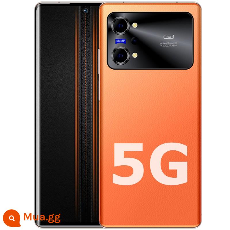 Mới i13Pro max đầy đủ Netcom 5g thông minh chính thức xác thực 12g + bộ nhớ 512G chơi game toàn màn hình sạc nhanh - Da thật 7,2 inch dành cho doanh nhân V80 Vibrant Orange 16G đã xuất xưởng