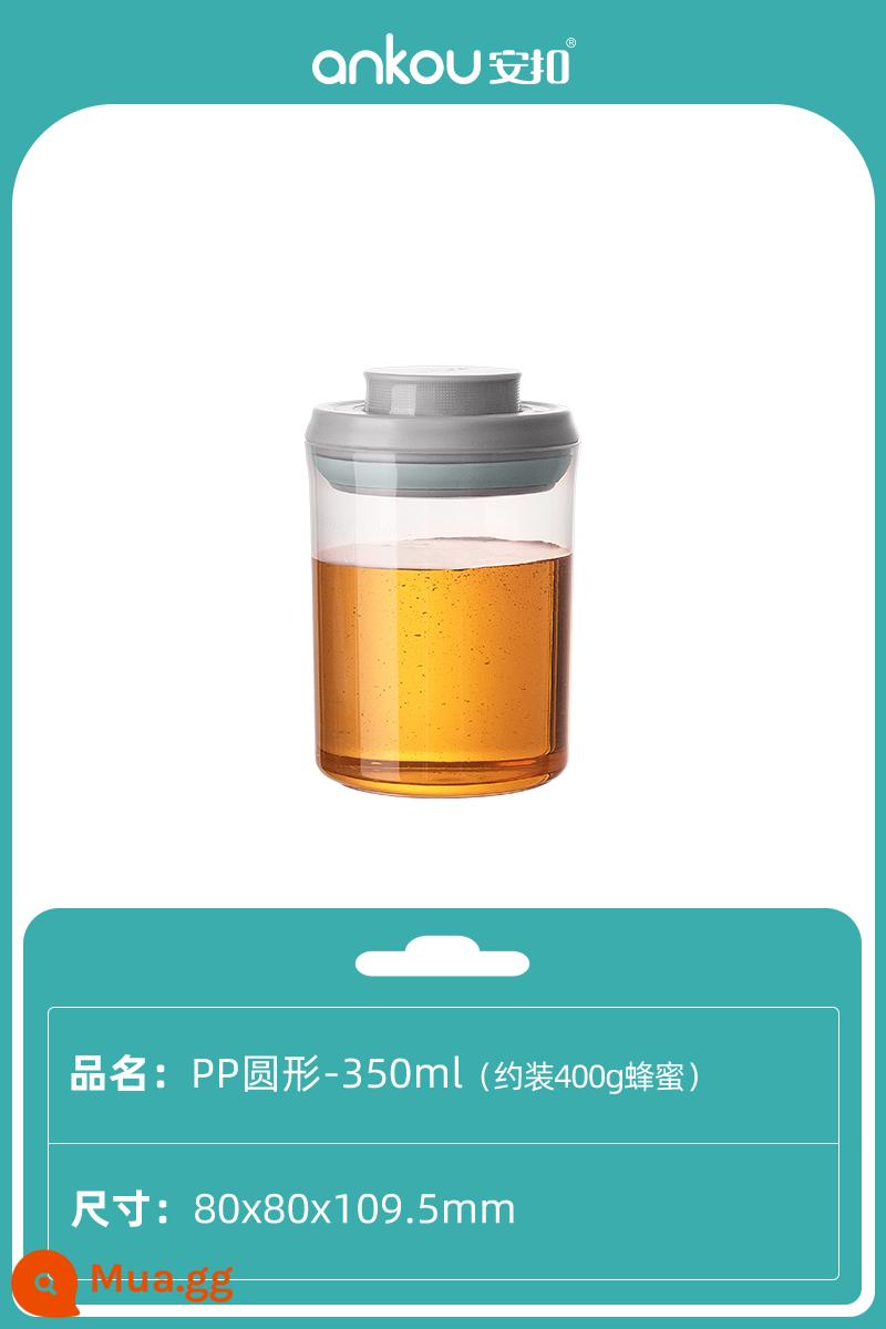 Chai mật ong Ankou mật ong bao bì chai đặc biệt lọ mật ong lọ thủy tinh kín lọ cấp thực phẩm trà bưởi lọ kín - pp nhựa 350ml≈0,8kg mật ong