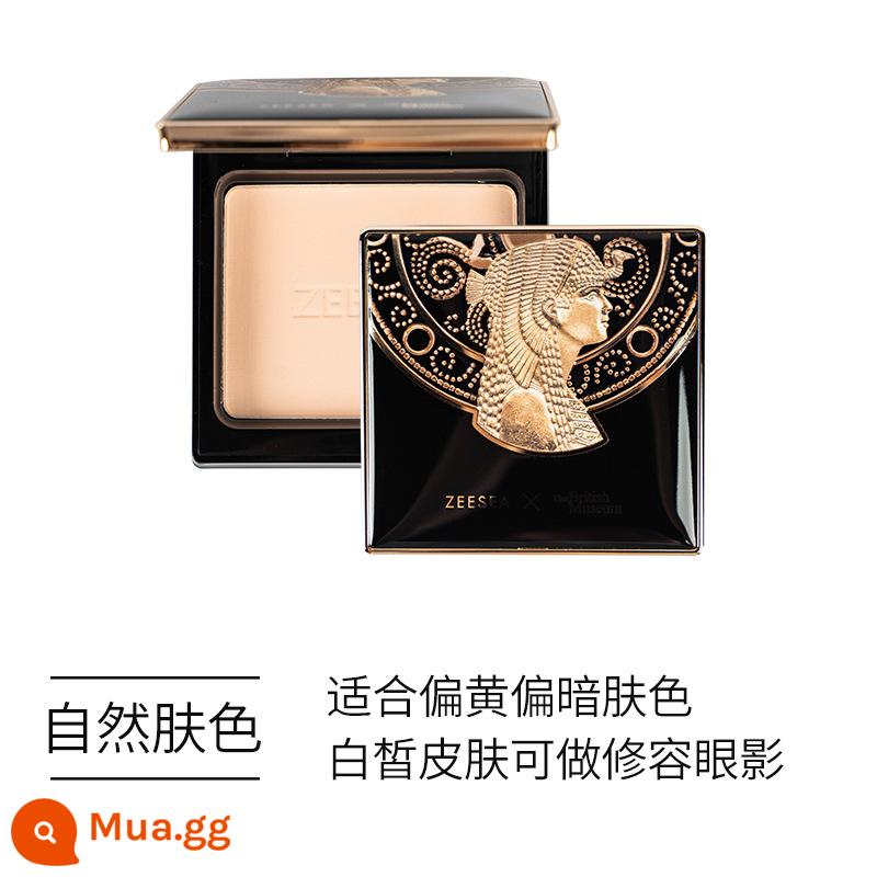 ZEESEA Nourishing Ai Cập Powder Cake Setting Powder dành cho da khô Dầu kiểm soát trang điểm Kem che khuyết điểm chống thấm nước và mồ hôi lâu dài - Đồng thương hiệu bởi Nữ hoàng Ai Cập-Trang điểm siêu bền-Màu tự nhiên AM02