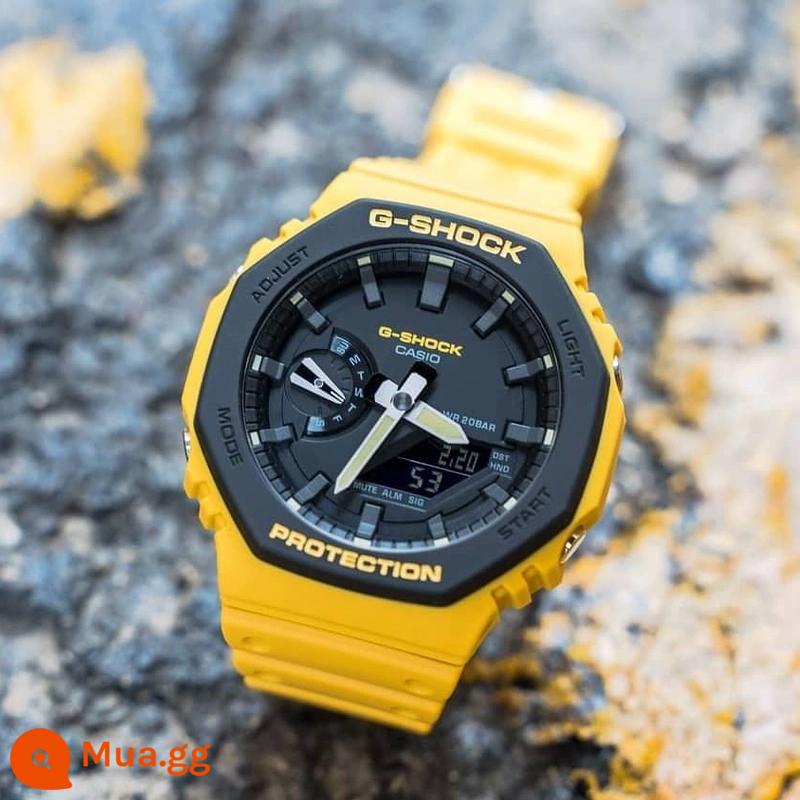 Đồng hồ CASIO nam G-SHOCK hình bát giác trang trại gỗ sồi APcasio đồng hồ điện tử thể thao GA2100-1A/4A - GA-2110SU-9A