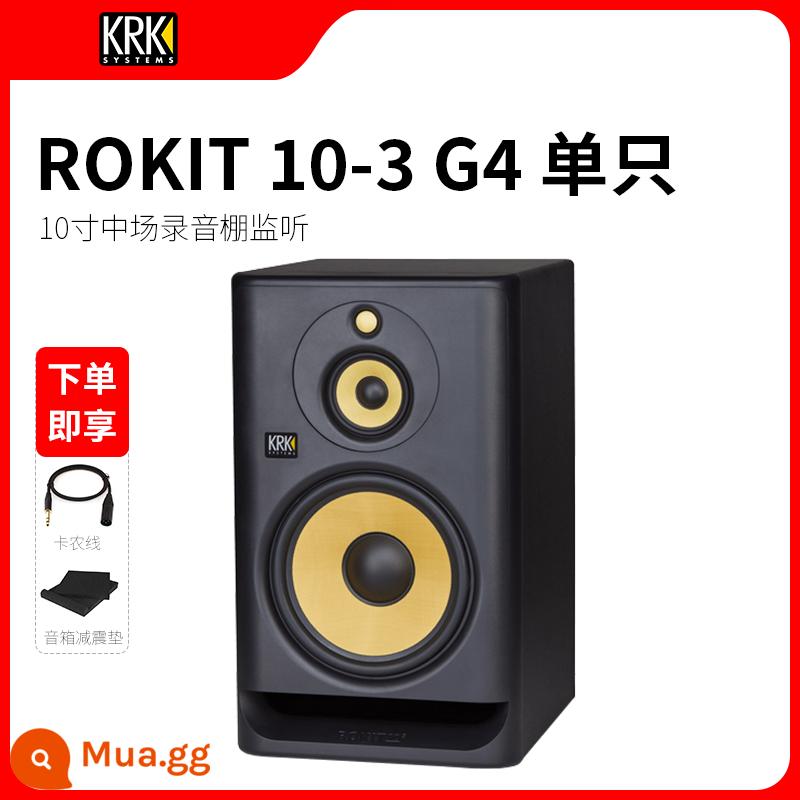 Loa KRK Rokit5 7 8 10 RP5 6 8G3 G4 inch loa màn hình hoạt động chuyên nghiệp âm thanh DJ - ROKIT 103 G4 đĩa đơn 10 inch màu đen đi kèm cáp và thảm