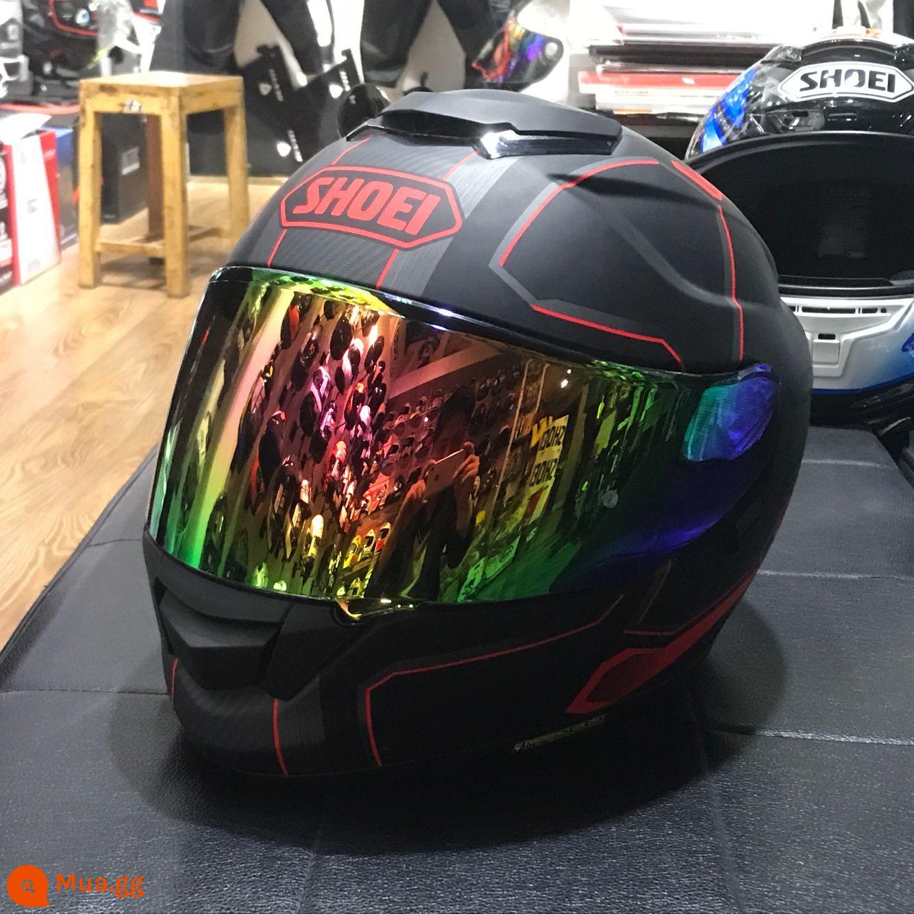 SHOEI ban đầu GT-AIR2 Z8 ADV X14 Z7 biểu tình mũ bảo hiểm mặt mũ bảo hiểm ống kính đổi màu - Ống kính màu cam mạ điện GT-Air GT-Air2 NEOTEC