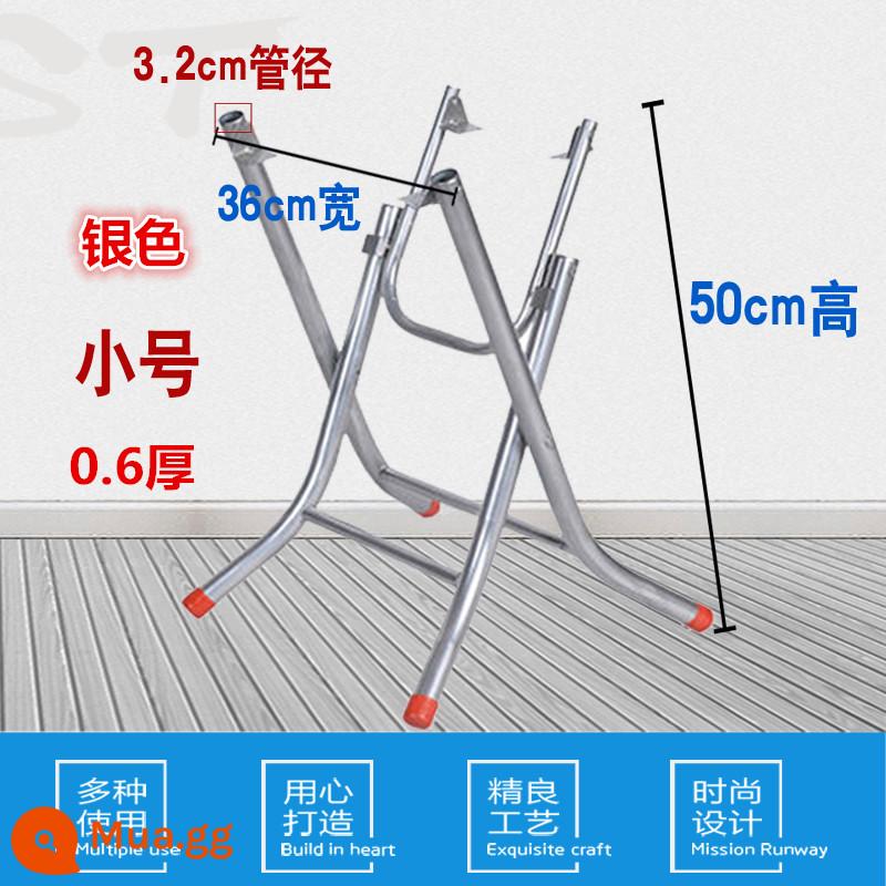 Miễn phí vận chuyển, giá đỡ chân bàn gấp đơn giản, giá đỡ bàn ăn, giá đỡ bàn quầy thực phẩm, giá đỡ chân bàn sắt, giá đỡ bàn tròn inox - Kèn kèn mạ kẽm màu xám nhạt đường kính 3,2