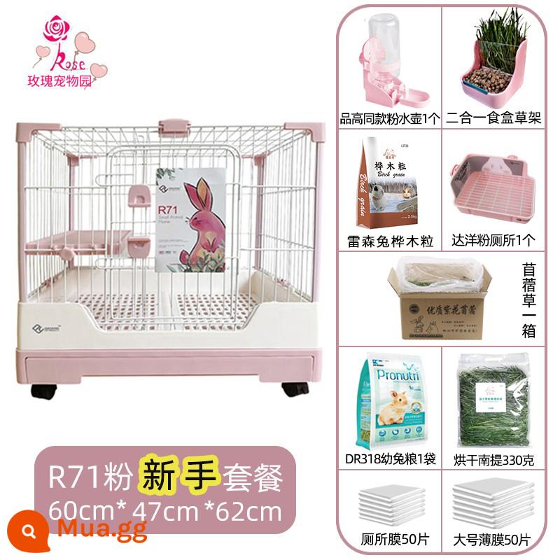 Lồng thỏ Dayang R81 ngăn kéo đôi chống lại con thỏ Năng hộ gia đình LỚN RABBIT LITCH Lợn tự động lồng phân Cage - Gói bột Dayang 71 dành cho người mới bắt đầu