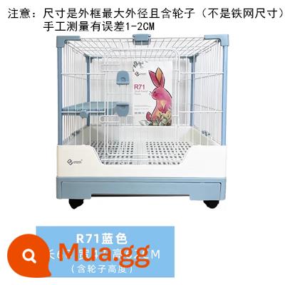 Lồng thỏ Dayang R81 ngăn kéo đôi chống lại con thỏ Năng hộ gia đình LỚN RABBIT LITCH Lợn tự động lồng phân Cage - Lồng trần xanh hồ xanh Dayang R71