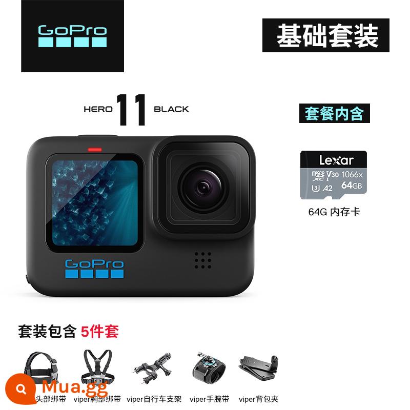 [Điều khiển từ xa miễn phí] camera thể thao gopro11 HD chống rung chống nước đi xe máy Vlog camera - bộ nhớ gopro11