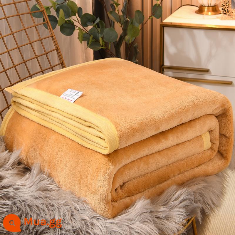 Dép Nỉ San Hô Chăn Giường Chăn Khăn Chần Gòn Sofa Chăn Ngủ Trưa Văn Phòng Chăn Mùa Đông Dày Tấm - Con lạc đà