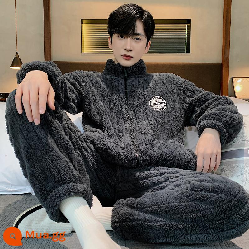 Pyjamas nam mới mùa thu và mùa đông san hô dày đặc trưng cho đàn ông trẻ tuổi mặt bích dịch vụ tại nhà mùa đông nam - 2022XZ002