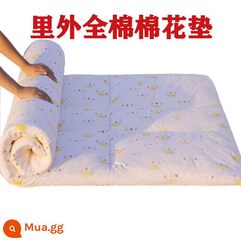 Nệm bông ép tân cương cotton pad chần bông nệm sinh viên đơn ký túc xá nhà đệm mềm chăn chiếu tatami - 2 pound chăn bông bên trong và bên ngoài (3 pound đã được vận chuyển)