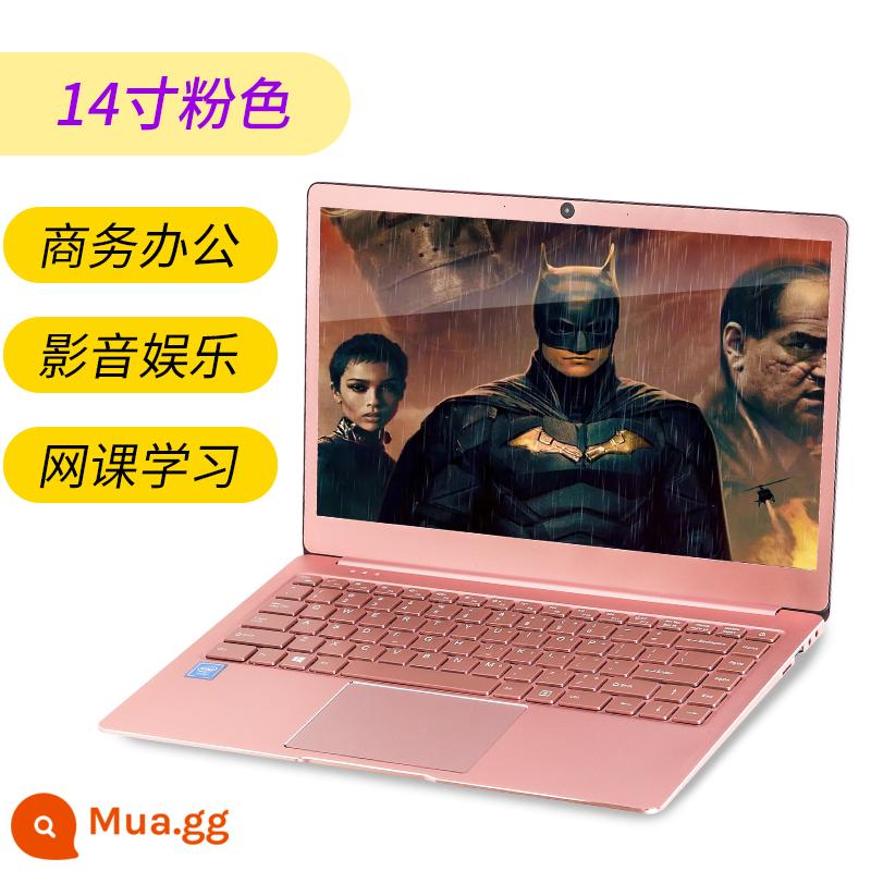 Sách kim loại Laptop game book 14 inch nhỏ nhẹ xách tay văn phòng công sở sinh viên siêu mỏng trả góp - Phiên bản doanh nghiệp cấp thấp 14 inch màu hồng