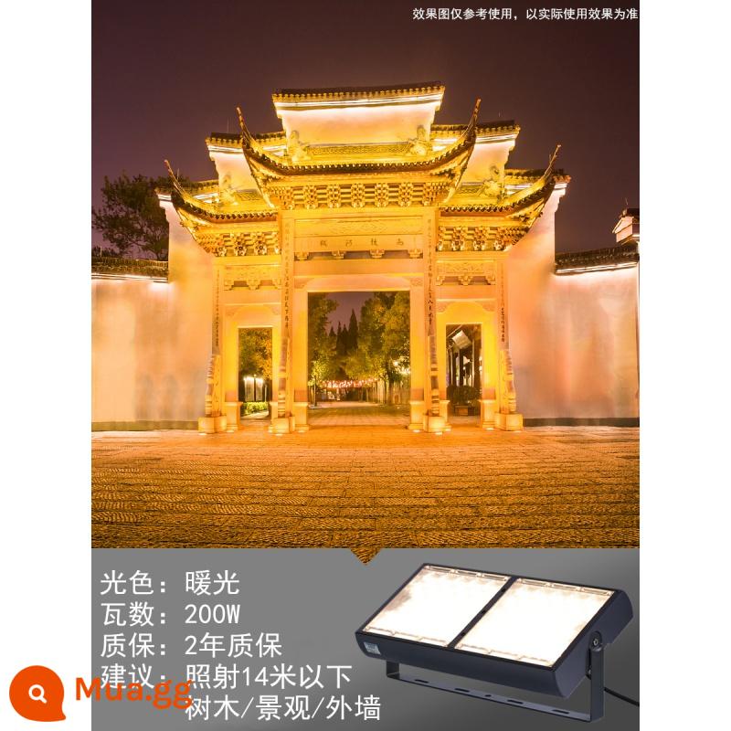 Đèn cây, đèn cảnh quan, đèn định vị, đèn chiếu sáng cảnh quan ngoài trời 200W, đèn led cây, đèn cây dưới gốc cây - Đèn ấm 200W "nên chiếu sáng trong phạm vi 16 mét"