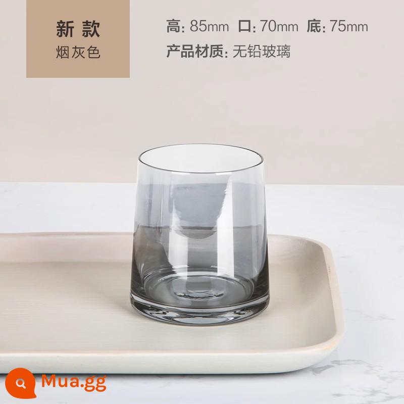 Hộp đựng răng khách sạn Acrylic Khách sạn Đồ dùng vệ sinh dùng một lần Hộp lưu trữ Bột phòng Mặt bàn Hộp tiêu hao - [cốc] màu xám khói