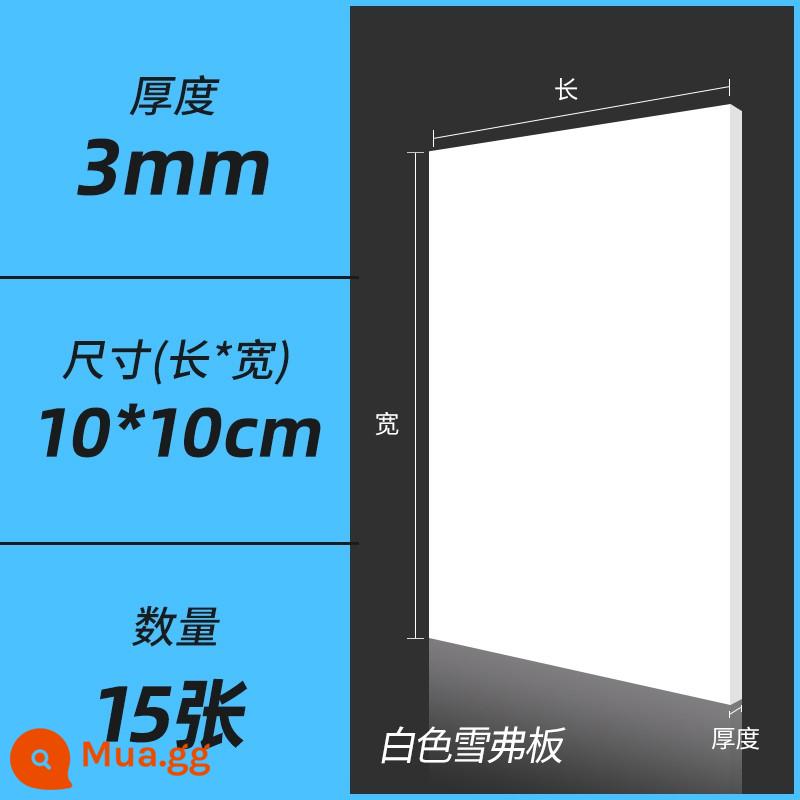 Hướng dẫn sử dụng bảng PVC vật liệu làm mô hình tự làm toàn bộ bảng xốp mật độ cao màu đen và trắng Chevron tùy chỉnh cắt bảng - Trắng 0,3 * 10 * 10 cm (15 cái)