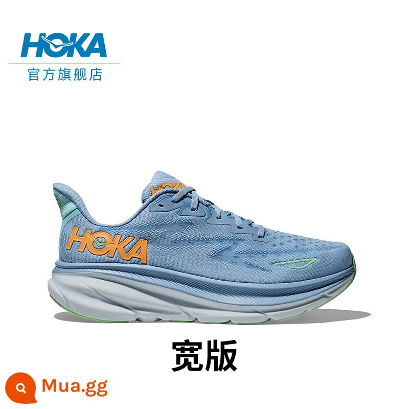 Giày chạy bộ nam HOKA ONE ONE Clifton 9 Clifton 9 C9 đệm, đàn hồi, nhẹ và thoáng khí - Phiên bản Twilight/Phantom Blue-Wide