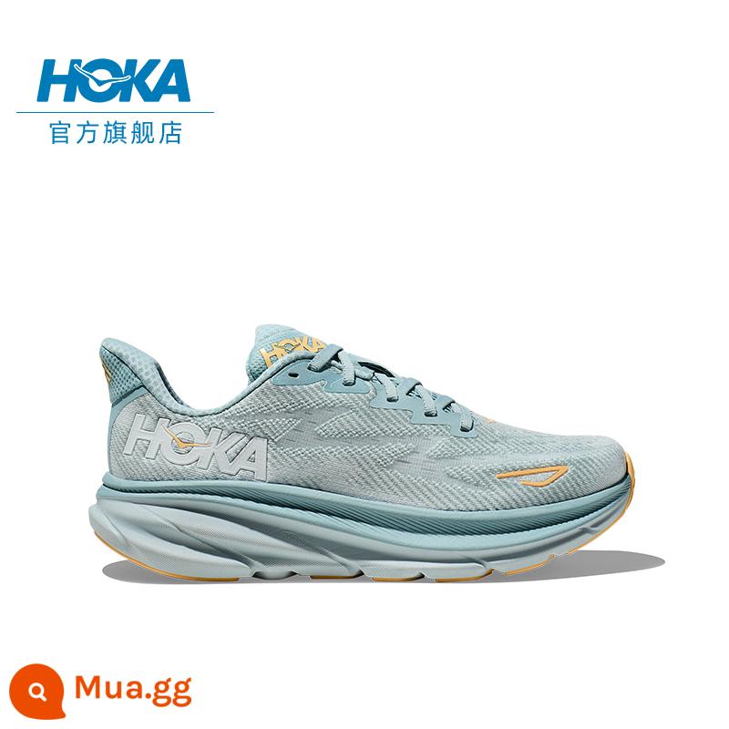 Giày chạy bộ nam HOKA ONE ONE Clifton 9 Clifton 9 C9 đệm, đàn hồi, nhẹ và thoáng khí - Mây xanh/băng chảy xanh