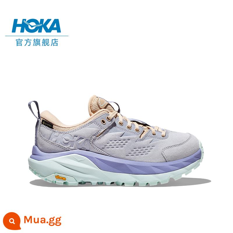 HOKA ONE ONE nam nữ thu đông KAHA 2 giày leo núi cổ thấp KAHA2 LOW GTX phiên bản chống nước ngoài trời - Băng Bắc Cực/Ấn tượng Tím-Nam và Nữ