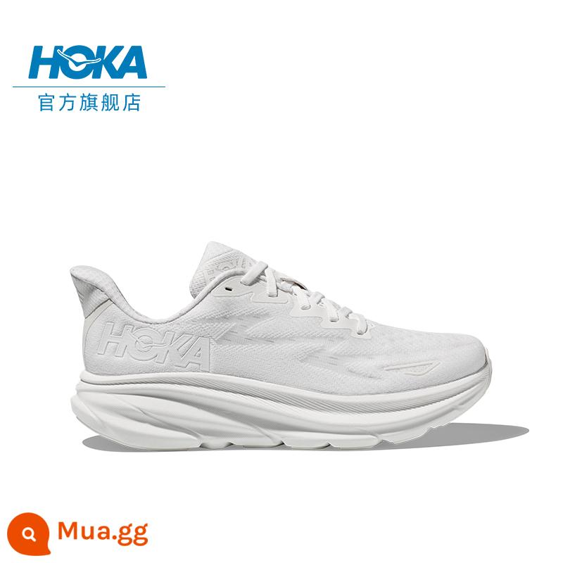 Giày chạy bộ nam HOKA ONE ONE Clifton 9 Clifton 9 C9 đệm, đàn hồi, nhẹ và thoáng khí - trắng trắng