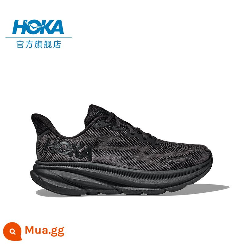 Giày chạy bộ nam HOKA ONE ONE Clifton 9 Clifton 9 C9 đệm, đàn hồi, nhẹ và thoáng khí - đen/đen