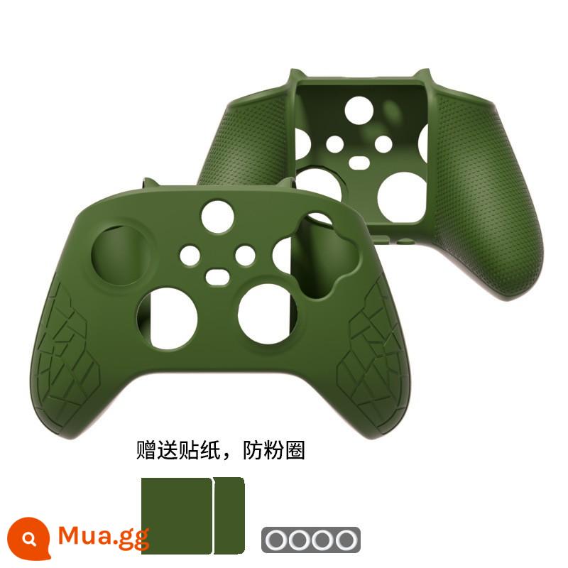 Ajitomo Mới Xbox Series X/S Tay Cầm Bảo Vệ Vỏ Silicon Pha Lê Vỏ Bảo Vệ Bộ Điều Khiển Túi Bảo Quản - Aji xbox series tay cầm bằng silicone-đêm xanh đậm