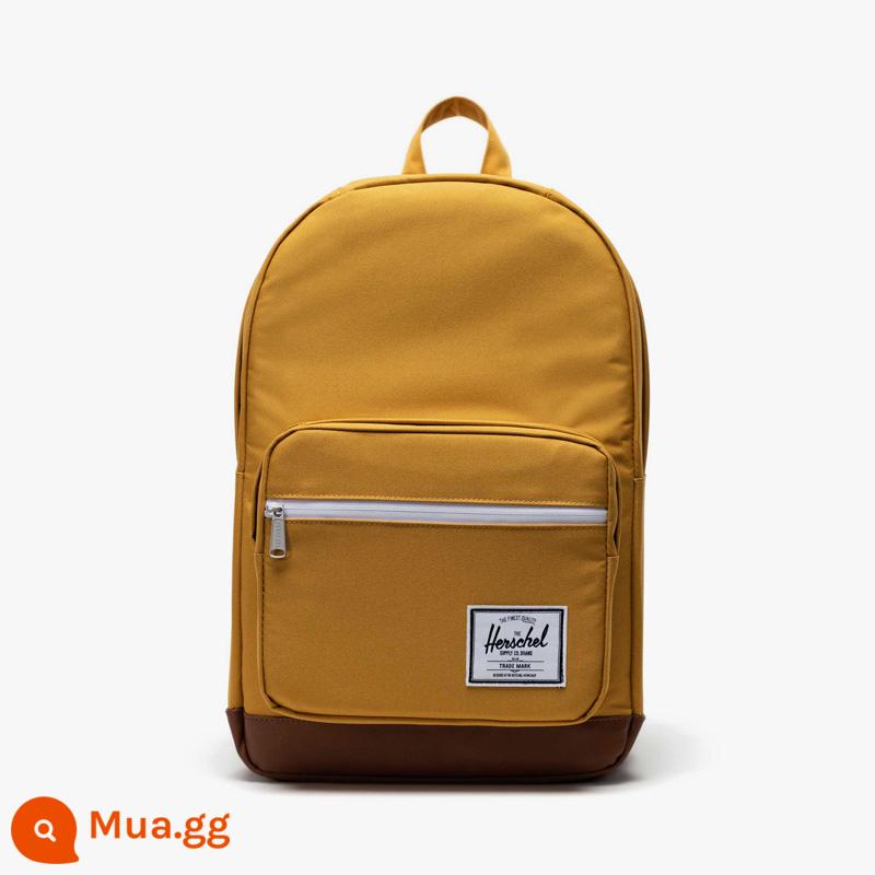 Herschel Hexing Pop Quiz Campus Ba lô cặp đôi Ba lô công sở Túi sinh viên Ba lô đại học - Vàng chín