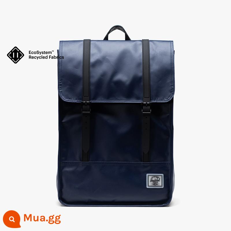 [38 Huanxin] Túi đựng máy tính ba lô nam nữ Herschel Hexing SURVEY II chống thấm nước và chống mưa - Laptop 15 inch màu xanh chàm (màu mới 2023, size lớn 17,5L)